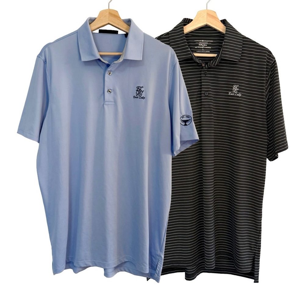 Lot of 2 Greyson / Bobby Jones East Lake Golf Club Performance Polos